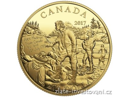 5135 zlata mince 200 dolaru alexander mackenzie 2017