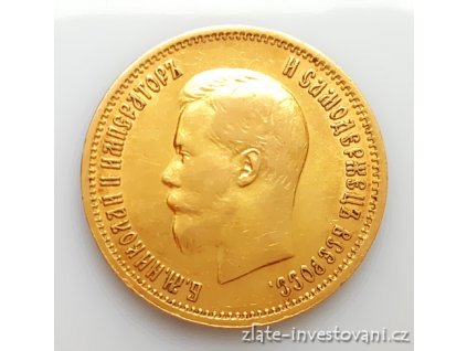 Zlatá mince ruský 10 rubl-Mikuláš II. -1899 AG