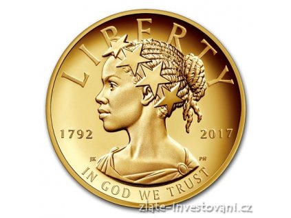5312 zlata mince american liberty lady 2017 225 vyroci us mint 1 oz