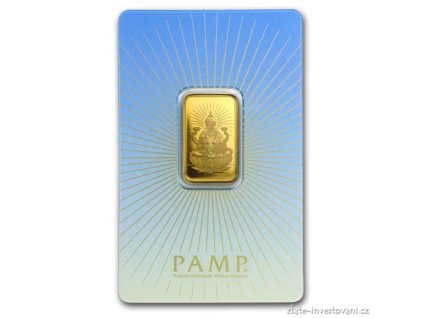 Investiční zlatý slitek Lakšmí-PAMP 10g