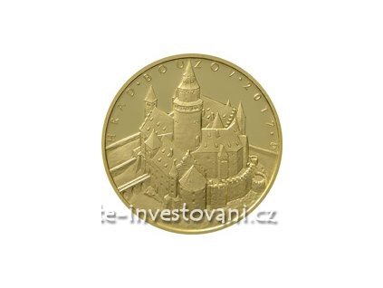 5492 zlata mince hrad bouzov 2017 proof 1 2 oz