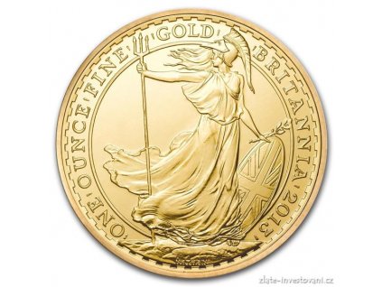 Investiční zlatá mince Britannia -2013 1 Oz