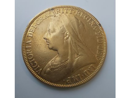 Dvoulibra-double Sovereign Victoria 1887-1893