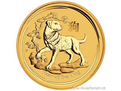 5741 investicni zlata mince rok psa 2018 1 20 oz