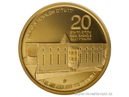 5855 zlata mince nejvyssi soud serie views of jerusalem 2017 1 oz