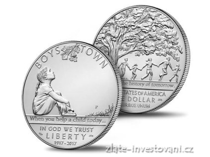 5894 stribrnydollar boys town centennial 2017 1 oz