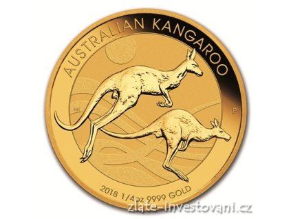 zlatá mince australský klokan (nugget) 2018-1/4 Oz