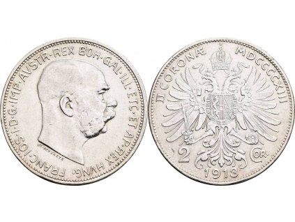 Dvoukoruna Františka Josefa I. 1913