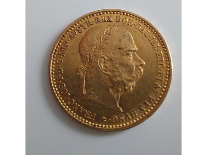 Zlatá Desetikoruna Františka Josefa I.- rakouská ražba 1896
