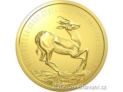 6197 zlata mince antilopa springbok 2017 1 oz