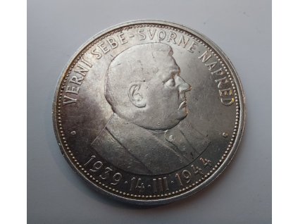 6350 stribrna 50 koruna josef tiso 1944