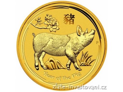 Investiční zlatá mince rok Vepře 2019 - 1 Oz