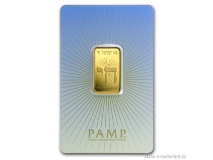 Investiční zlatý slitek Izrael-PAMP 10g