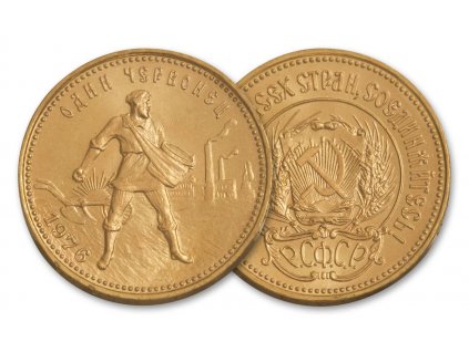 zlatý ruský červoněc-10 rublů