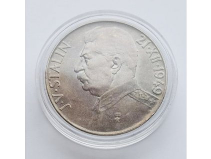 Stříbrná 50 koruna Stalin 1949-70. výročí