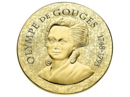 Zlatá mince Olympe de Gouges 2017