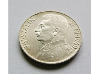Stříbrná 100 koruna Stalin 1949-70. výročí