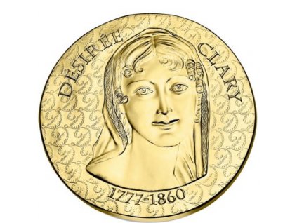 Zlatá mince Desiree Clary 2018 proof