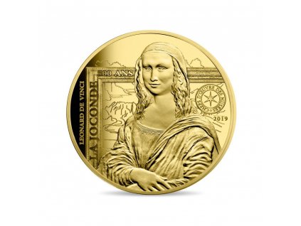 Zlatá mince Mona Lisa 2019-proof 1 Oz