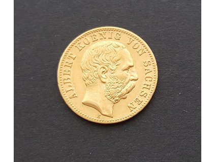 Zlatá 10 marka 1891 E-Albert von Sachsen