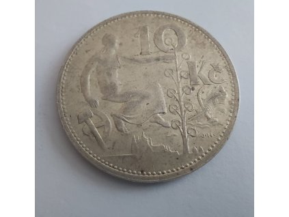 Stříbrná 10 koruna 1932-Československá republika