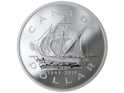 Stříbrná mince 70 .výročí připojení Newfoundlandu 2019-5 Oz proof-Kanada