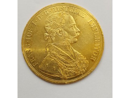 Zlatý čtyřdukát Františka Josefa I. ročník 1910