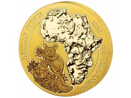 Zlatá investiční mince 1 Oz Rwanda 2020