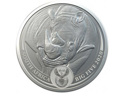 Stříbrná mince nososorožec 1 Oz 2020