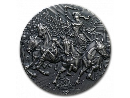 Sběratelská stříbrná mince Řím bohové- Bellona 2 Oz