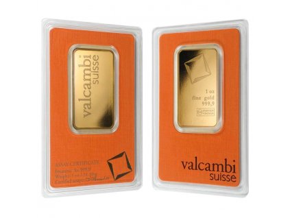 Zlatý investiční slitek Valcambi 1 Oz