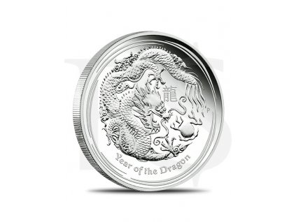 Stříbrná investiční mince 10 Oz 2012-rok draka 