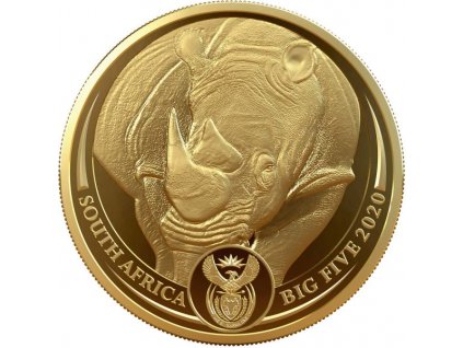 Zlatá moderní mince Nosorožec 2020 proof 1 Oz