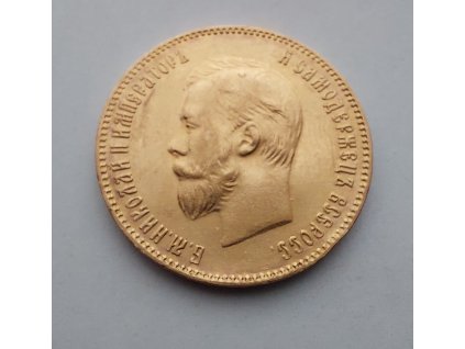 zlatý ruský 10 rubl-car Mikuláš II. 1902 AP