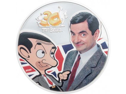 Stříbrná moderní mince Mr. Bean 1 Oz proof 2020