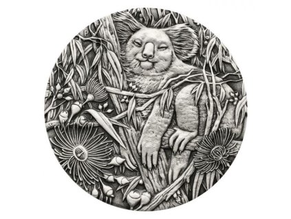 Stříbrná moderní mince Koala 2 Oz Antiqued 2017