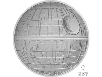 Moderní stříbrná mince Death Star 1 Oz proof 2020