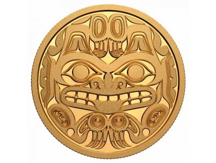 Zlatá moderní mince Bill Reid: Xhuwaji 1 Oz proof 2020