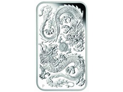 Stříbrná mince Drak 2020 proof 1 Oz