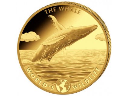 Zlatá moderní mince Whale 5 Oz 2020 proof