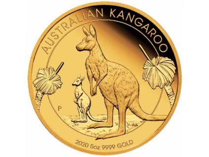 Zlatá moderní mince Klokan Oz 2020 Proof
