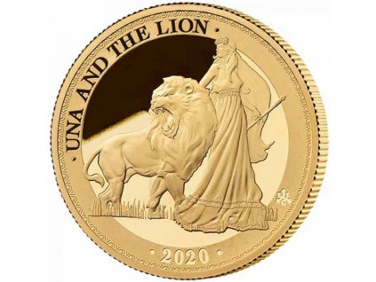 Zlatá moderní mince Una & The Lion 1 Oz proof 2020