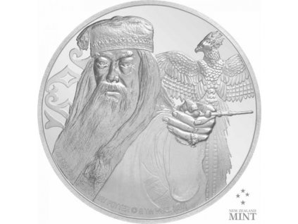 Zlatá moderní mince Albus Brumbál proof 2020 1 Oz