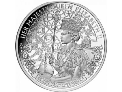 Stříbrná moderní mince Long May She Reign 1 Oz 2020