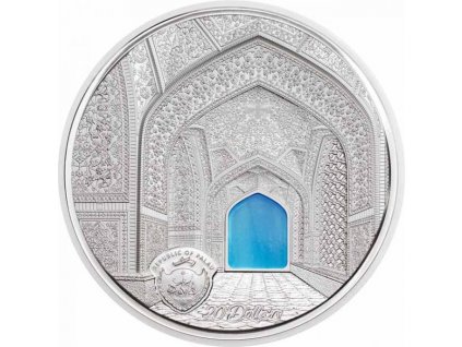 Stříbrná moderní mince Tiffany Art - Isfahan Black Proof 2020 3 Oz