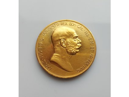 Zlatá jubilejní 100 koruna 1908
