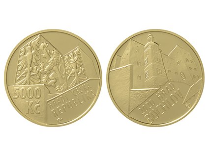 Zlatá mince hrad Buchlov 2020