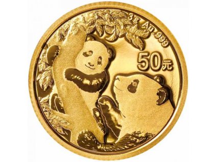 Investiční zlatá mince čínská Panda 2021 3g