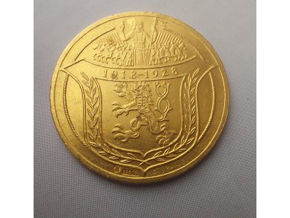 Zlatý 4 dukát Jsem ražen z českého kovu-1928