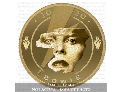 Zlatá moderní mince David Bowie 1/4 Oz proof 2020